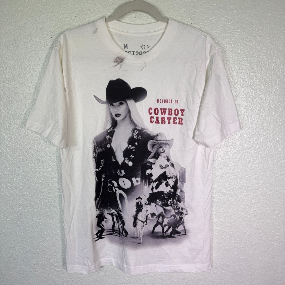 Beyonce Cowboy Carter Tour Shirt Medium Houston Web Exclusive Merch Western Tee
